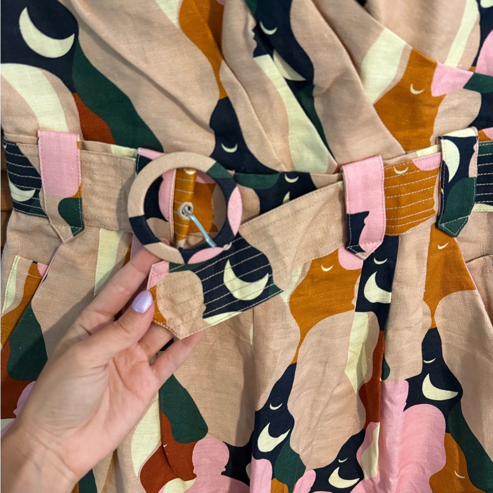 FARM Rio Multicolor One-Shoulder Printed Romper - Picture 3 of 4